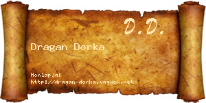 Dragan Dorka névjegykártya